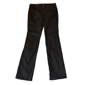 NYDJ Marilyn Straight Jeans Black Lift Tuck Technology Stretch Denim Womens 10